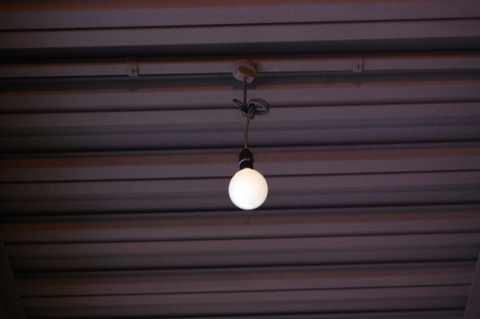 シンプルな電灯ソケットと電球型の蛍光灯